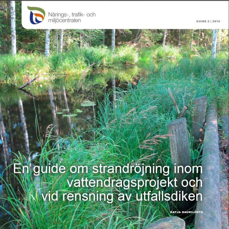 En guide om strandröjning inom  vattendragsprojekt och  vid rensning av utfallsdiken